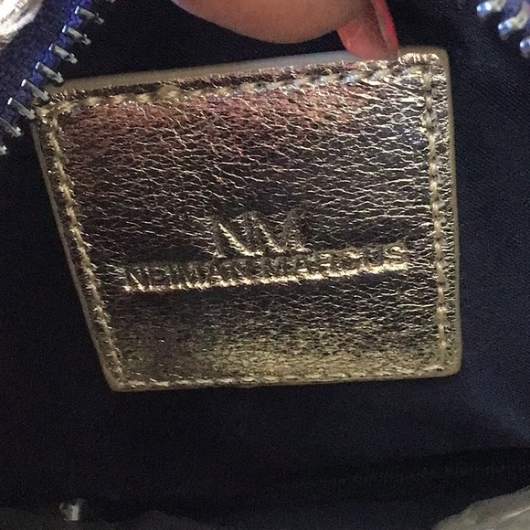 VTG NEIMAN MARCUS GOLD PINK LEATHER WOVEN CROSSBODY CONVERTIBLE CLUTCH B… - Picture 11 of 16